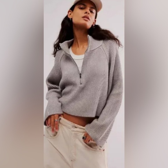 Sweaters - Free People Greta Half Zip Sweater